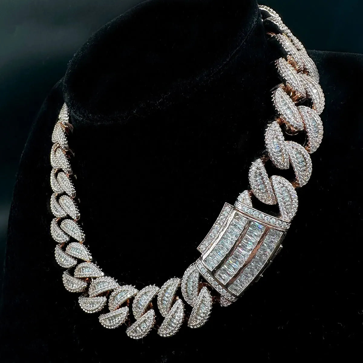 Baguette Cuban Link Chain