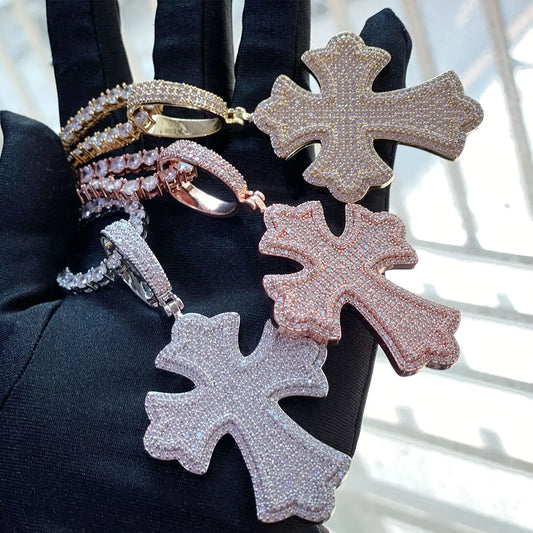 Iced Out Cross Necklace