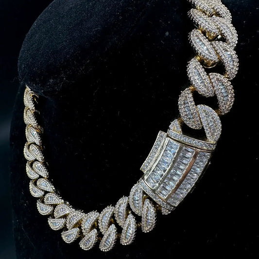 Baguette Cuban Link Chain