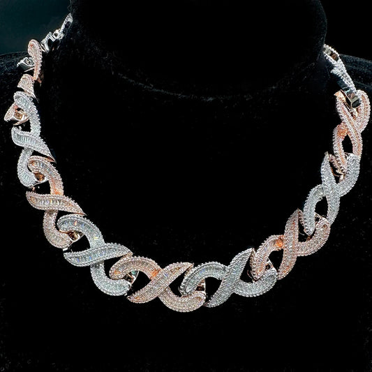 20MM Infinity Link Baguette Choker