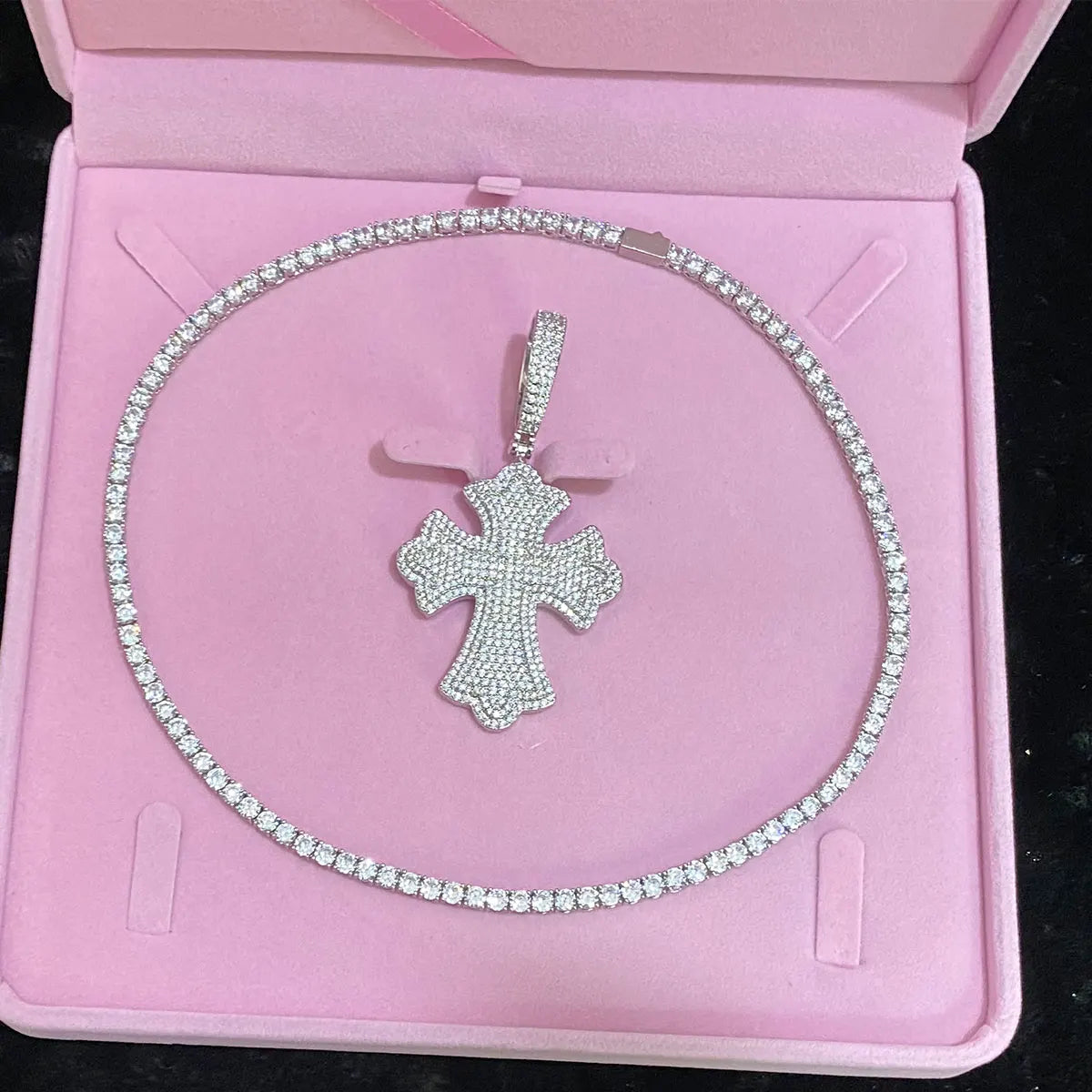 Iced Out Cross Necklace